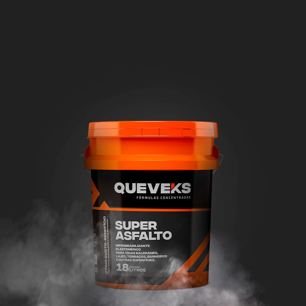 Queveks<strong><br/>Super Asfalto</strong>, protege seu imóvel contra infiltração